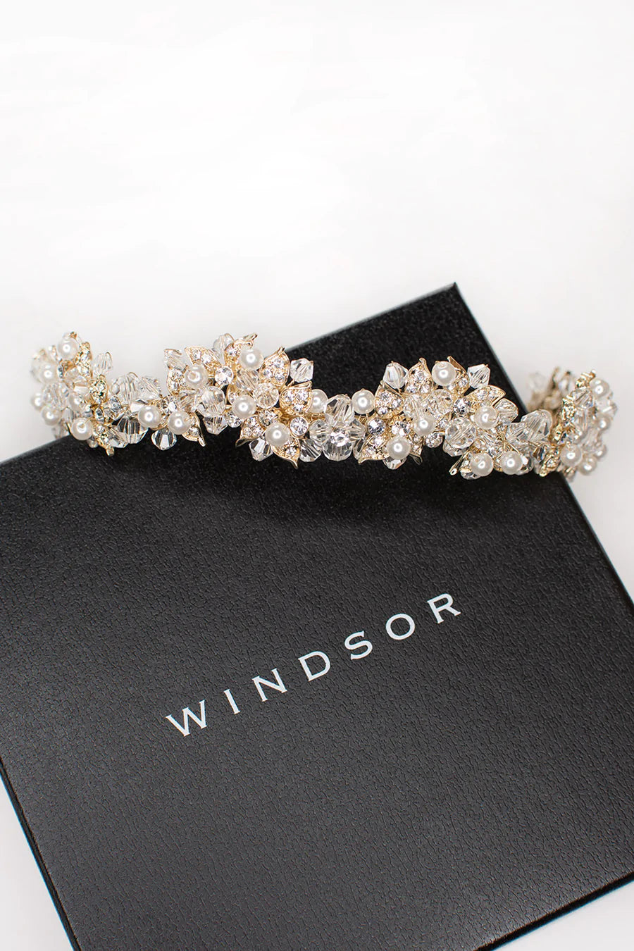 Isabelle Pearl - Modern Pearl & Crystal Bridal Crown