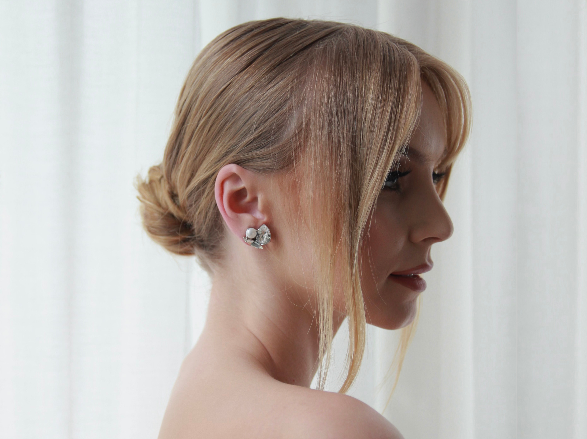 Swarovski silver 2025 stud earrings