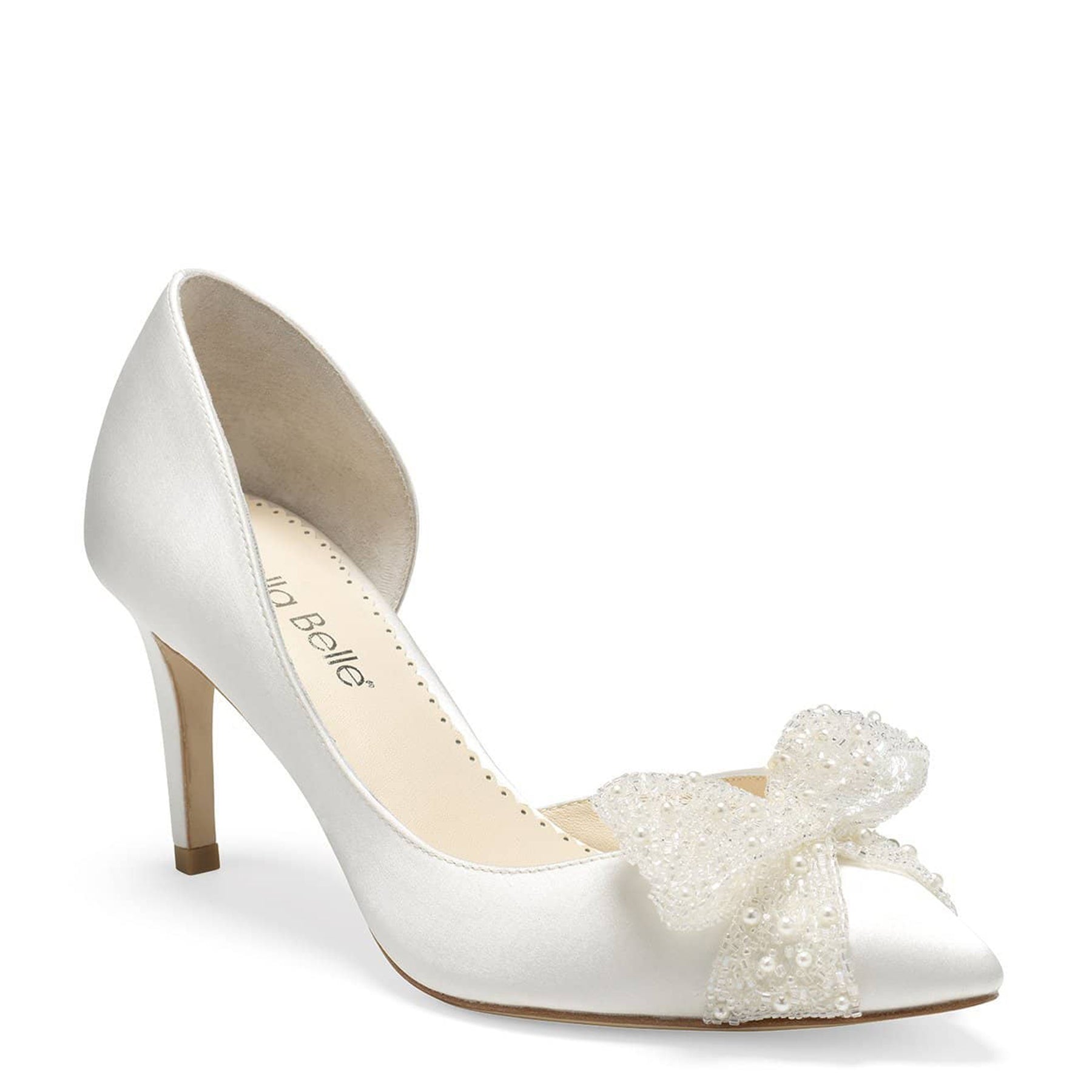 Dorothy - D'Orsay Wedding Bow Pump Shoes