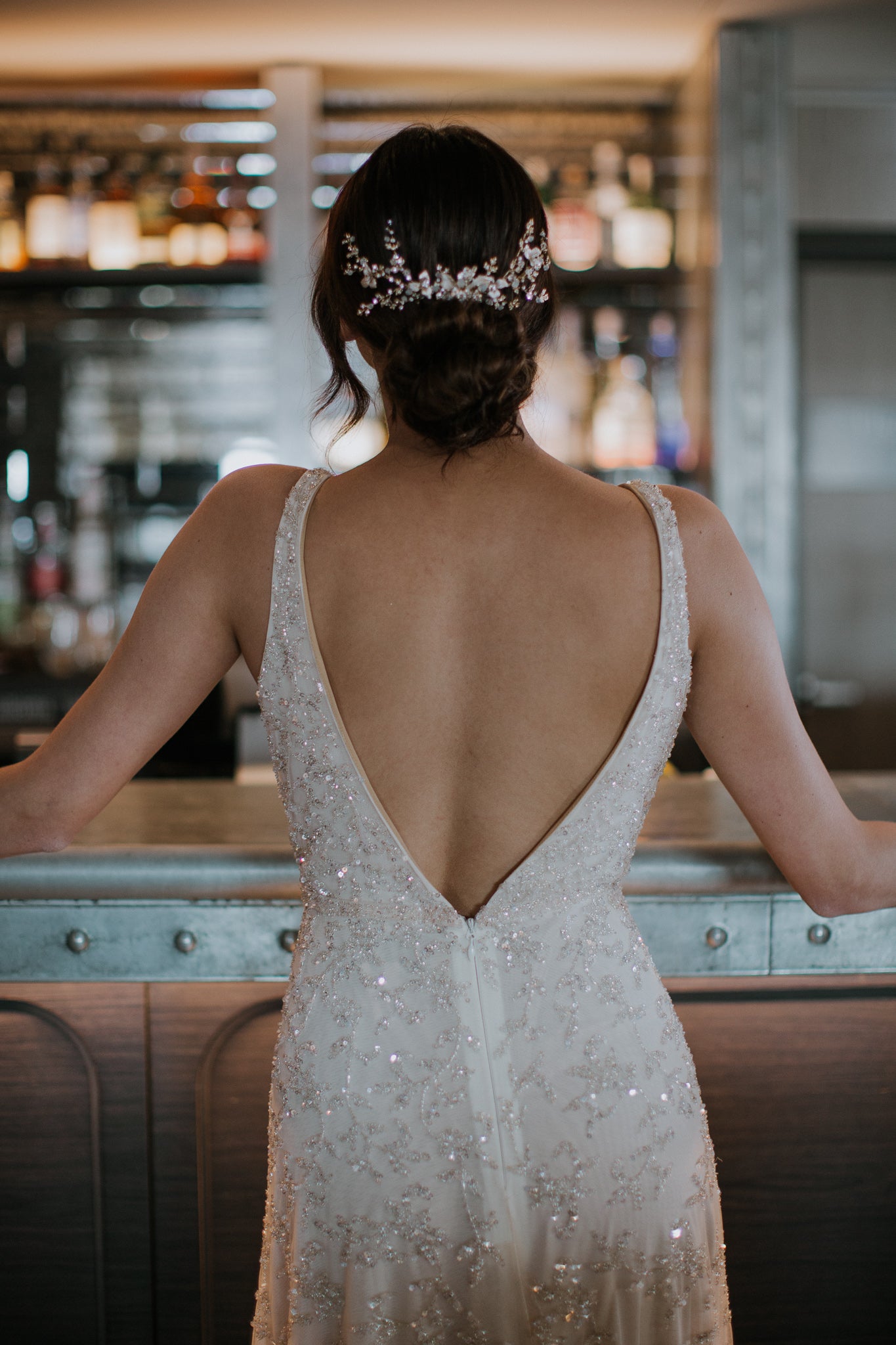 Bianca - Floral Design Crystal Bridal Comb