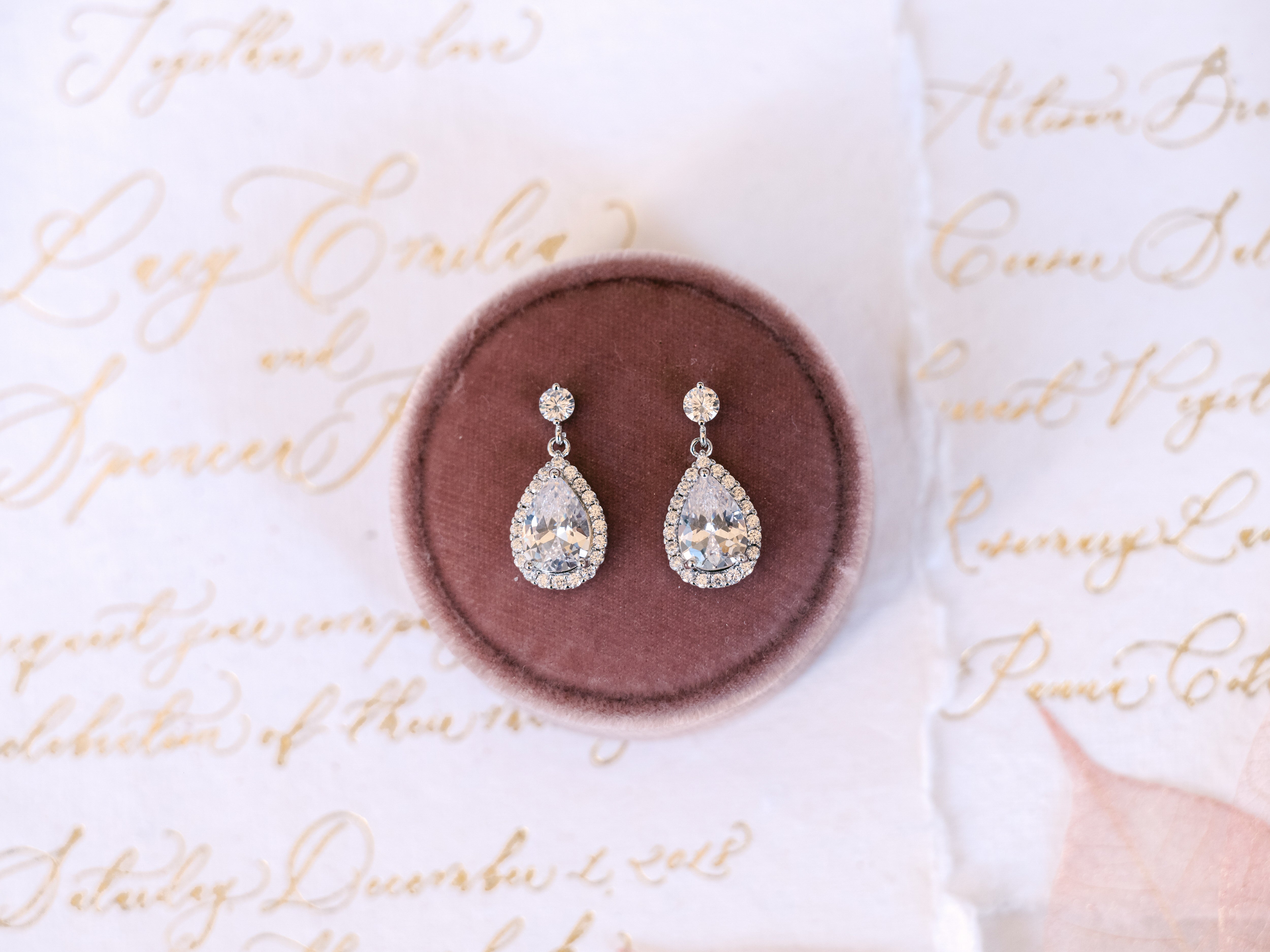 Full Cut Diamond Teardrop Earring in Yellow Gold | Gold earrings wedding, Teardrop  earrings, Diamond cuts