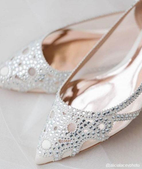 Designer Flat Wedding Shoes | Designer Bridal Flats Perfect for Dancing ...