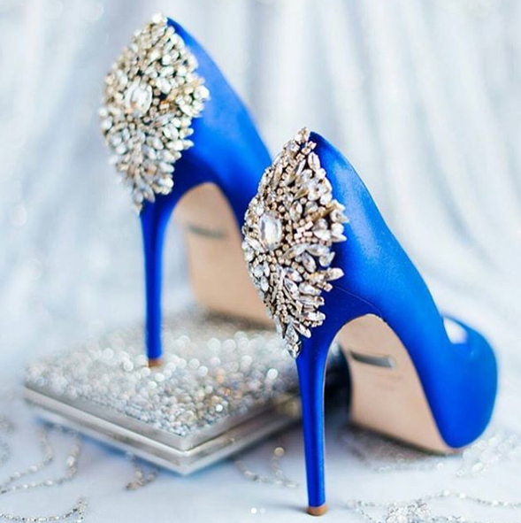 Badgley mischka sapphire best sale shoes