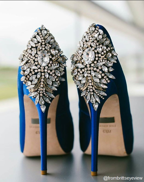 Badgley mischka sapphire best sale shoes