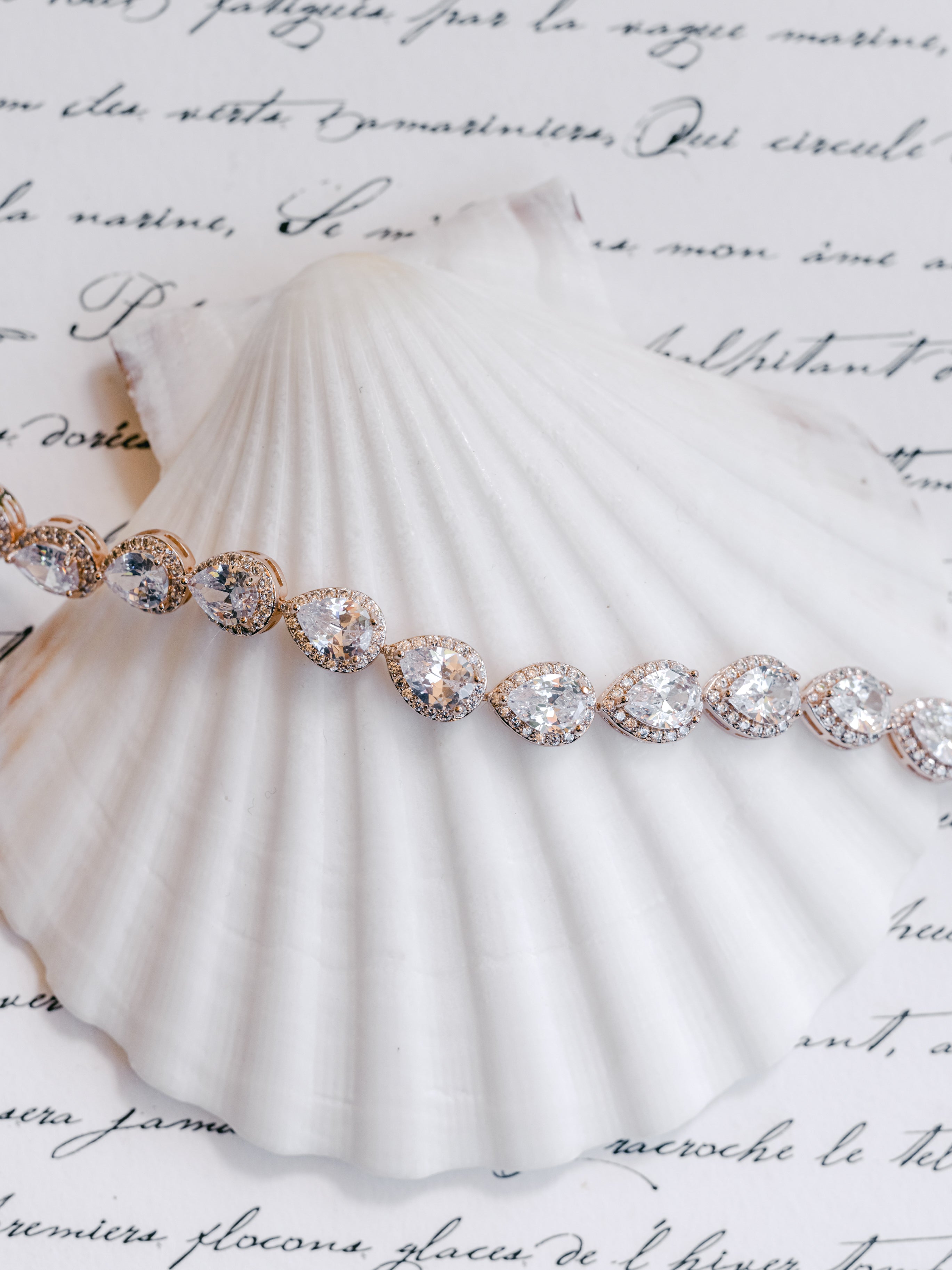 Gussie Crystal Bridal Bracelet  Bridal Headpieces  Wedding Accessories   Bride La Boheme
