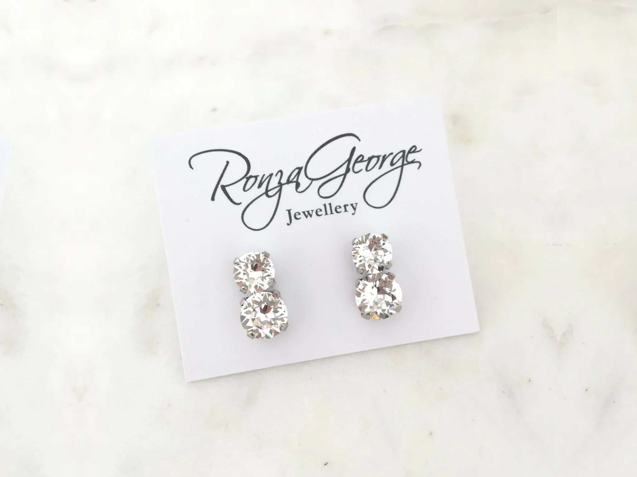 Bare - Pearl Swarovski Bridal Stud Earrings