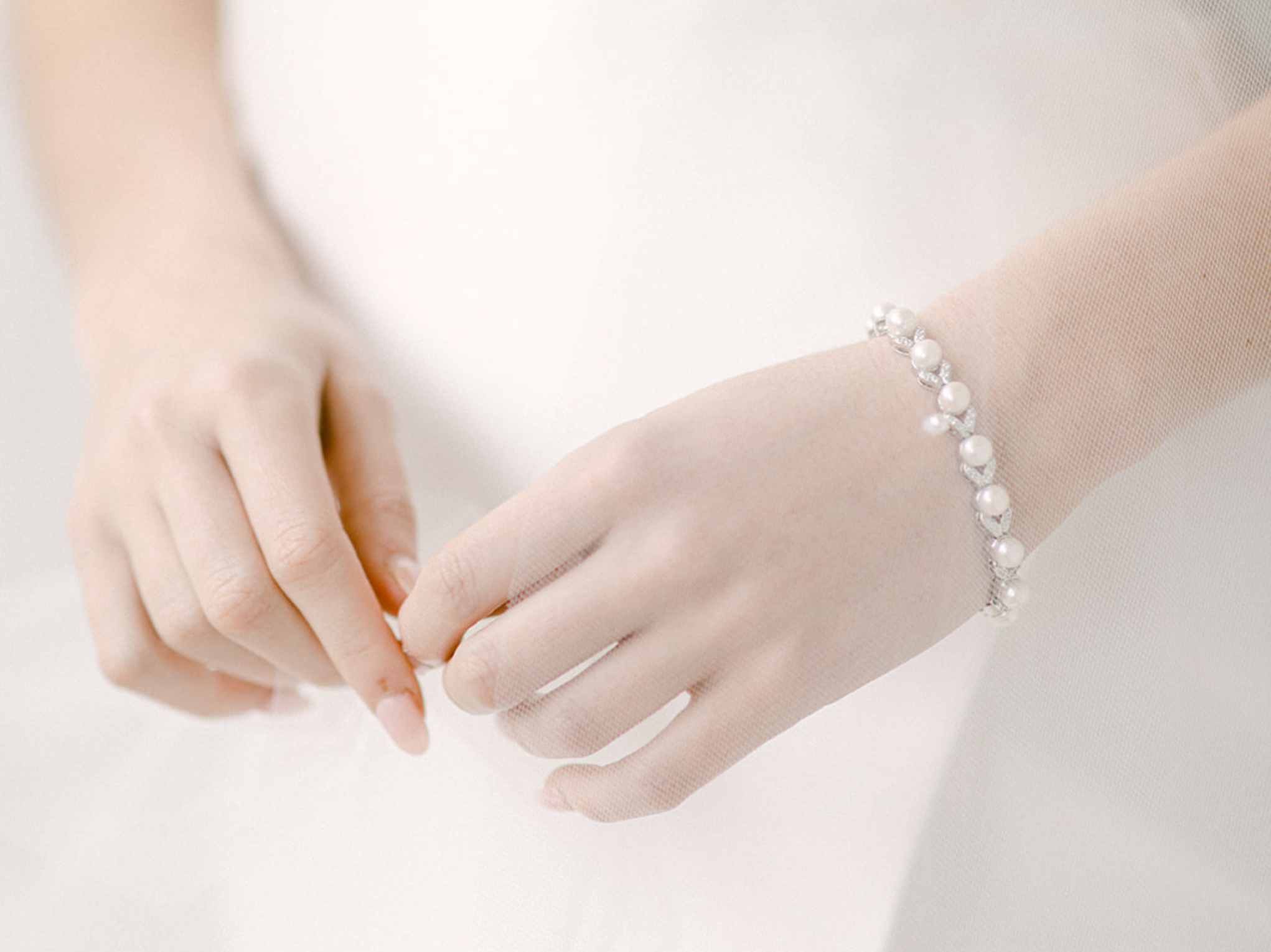 Simone - Freshwater Pearl Bridal Bracelet