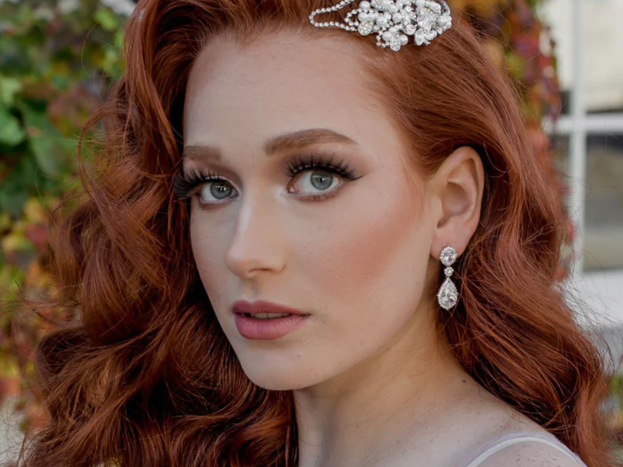 Aria - Art Deco Crystal Bridal Drop Earrings