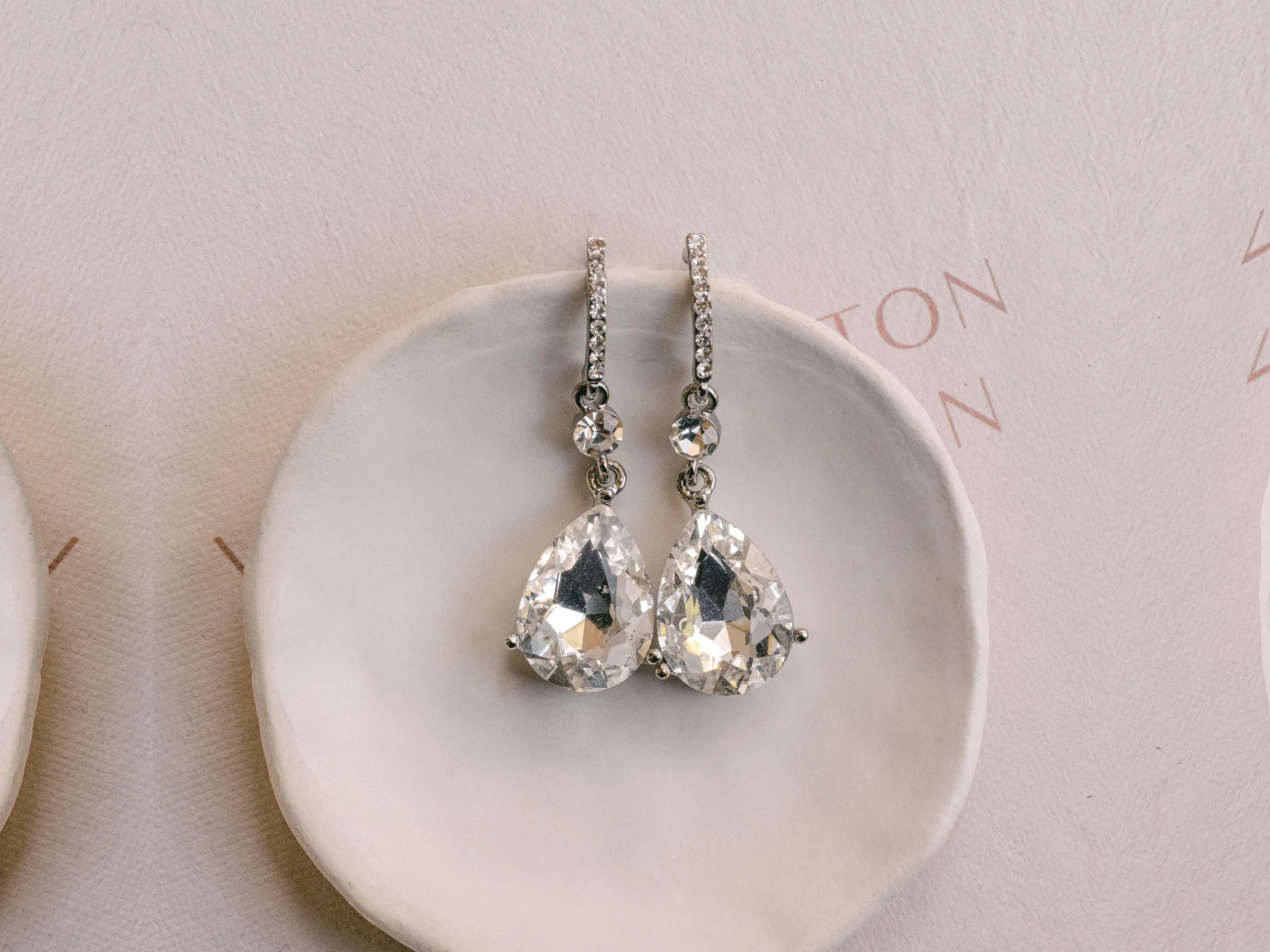 Kira - Swarovski Elegant Crystal Bridal Drop Earrings