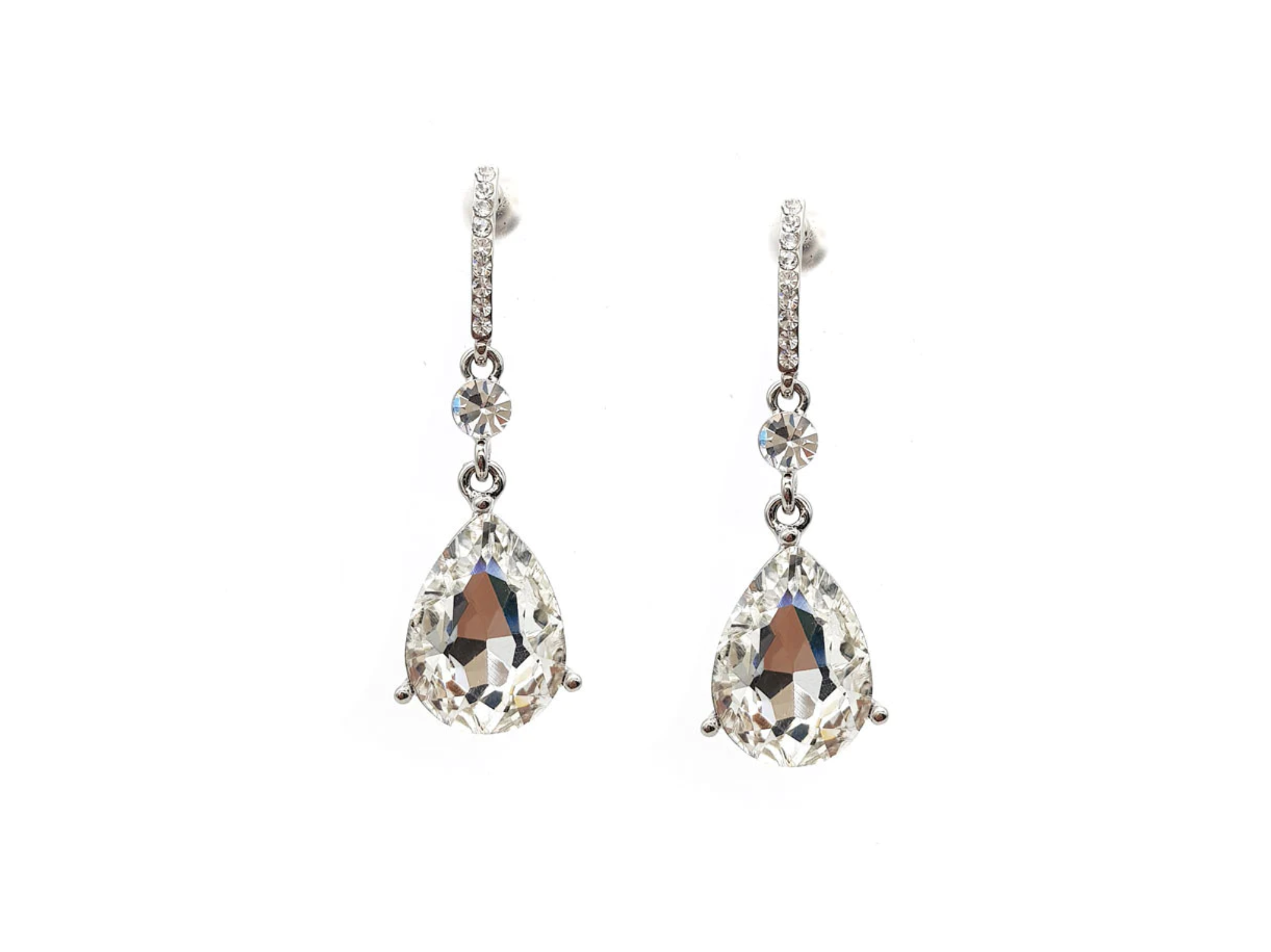 Swarovski diamond 2025 drop earrings