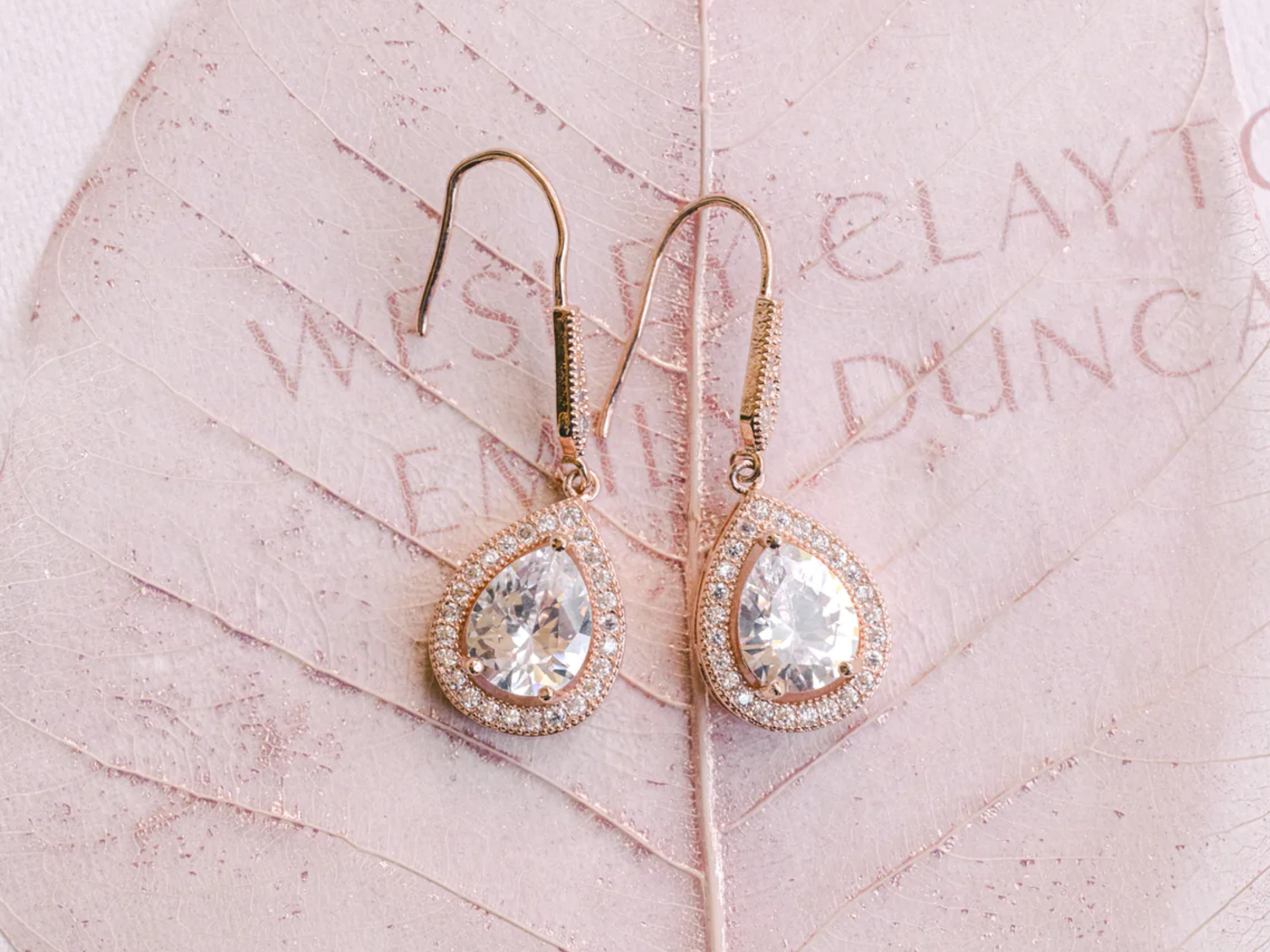 Mia - Elegant Crystal Drop Bridal Earrings