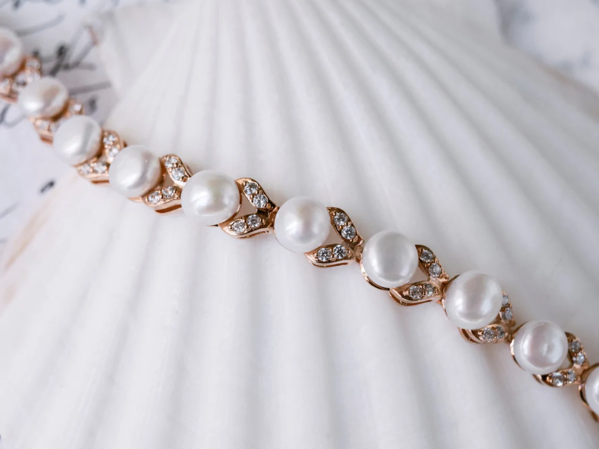 Simone - Freshwater Pearl Bridal Bracelet