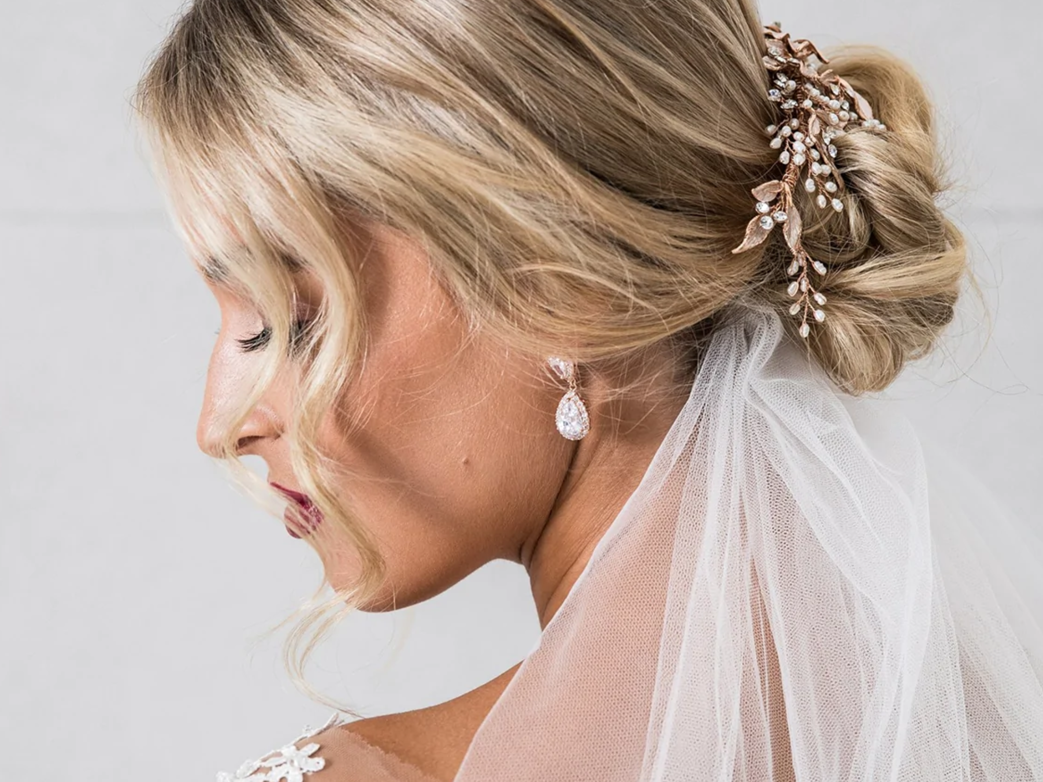 Sophie - Classic Teardrop Bridal Earrings