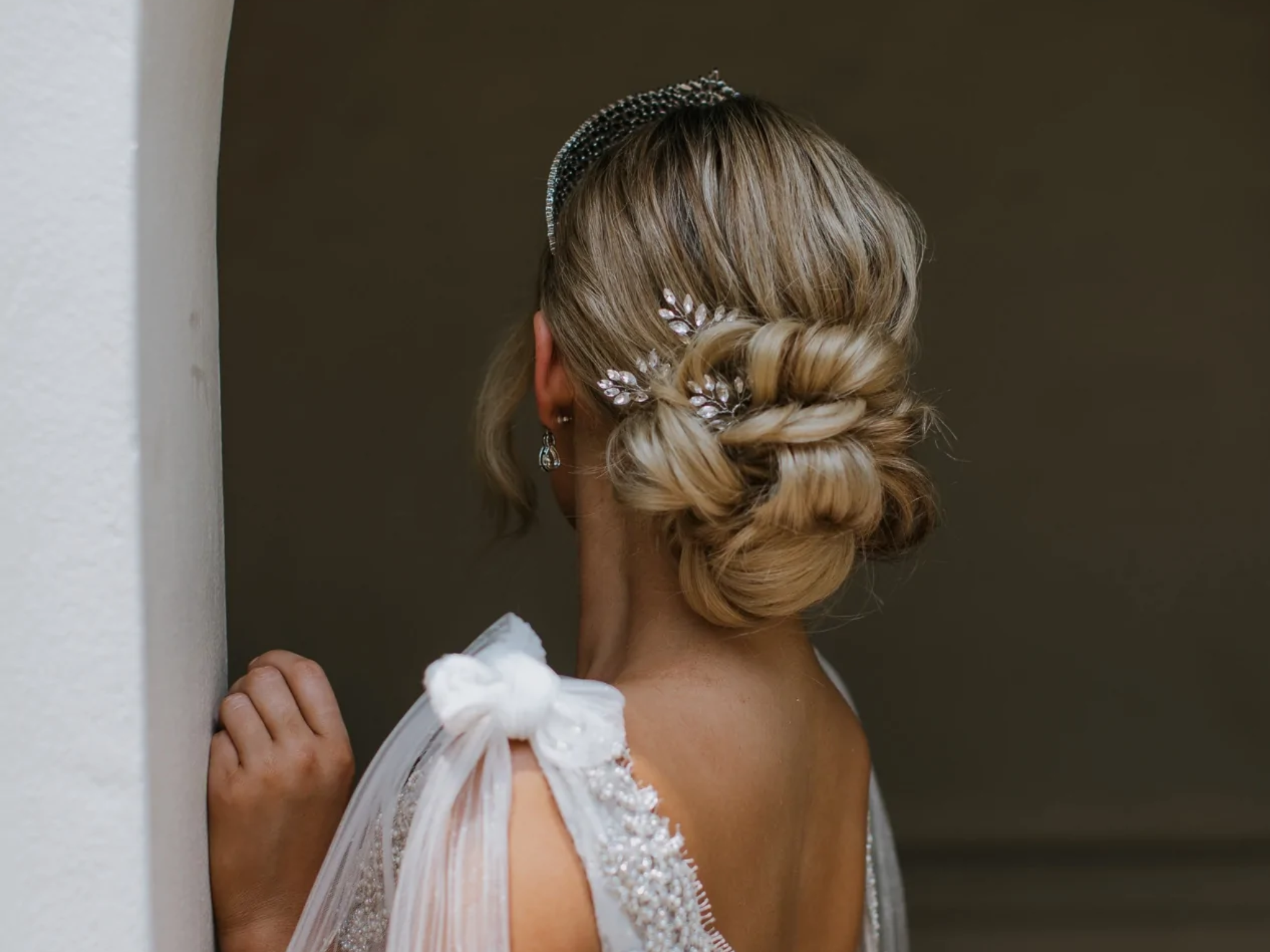 Bridal crystal hair pins deals